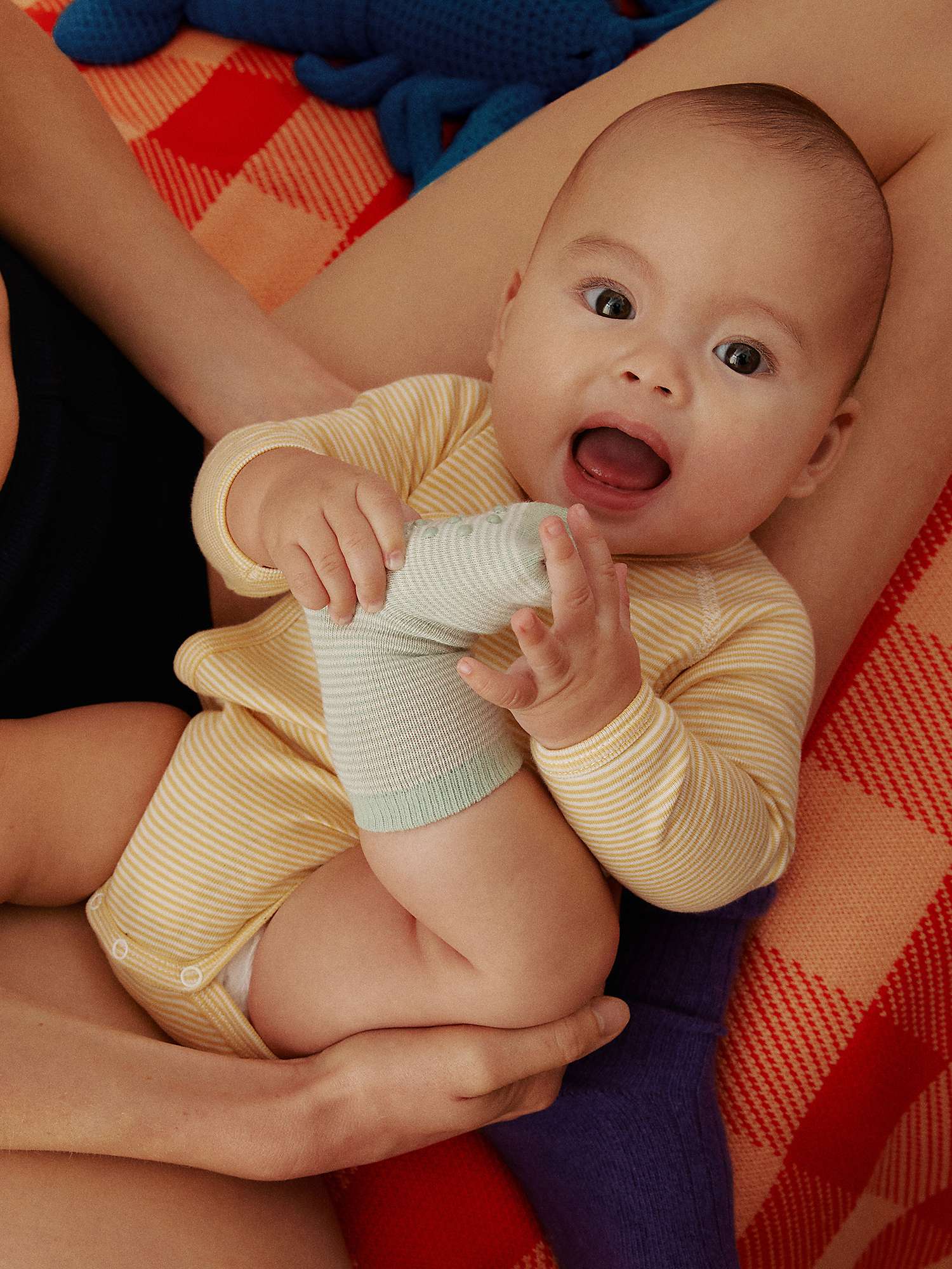 Buy Petit Bateau Baby Cotton Paw Print/Stripe Wrapover Bodysuits, Pack Of 3, Multi Online at johnlewis.com
