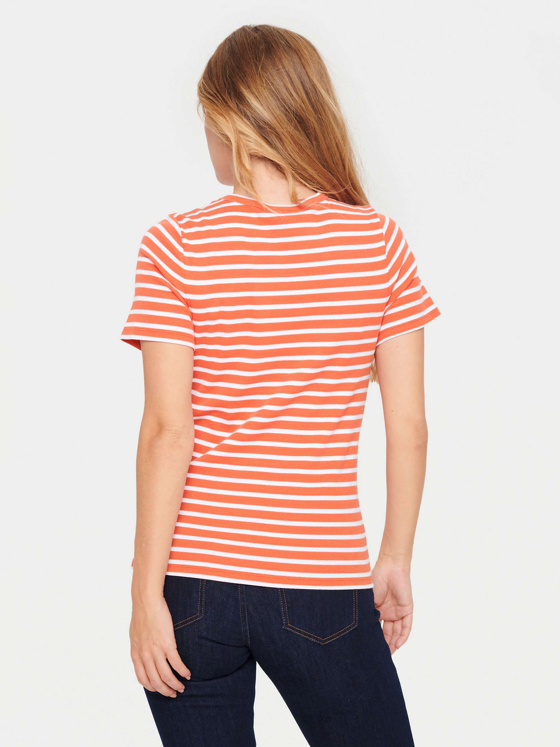 Buy Saint Tropez Aster Short Sleeve Stripe T-Shirt Online at johnlewis.com