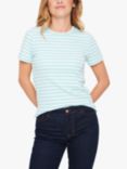 Saint Tropez Aster Stripe T-Shirt, Pastel Turquoise, Pastel Turquoise