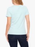 Saint Tropez Aster Stripe T-Shirt, Pastel Turquoise, Pastel Turquoise
