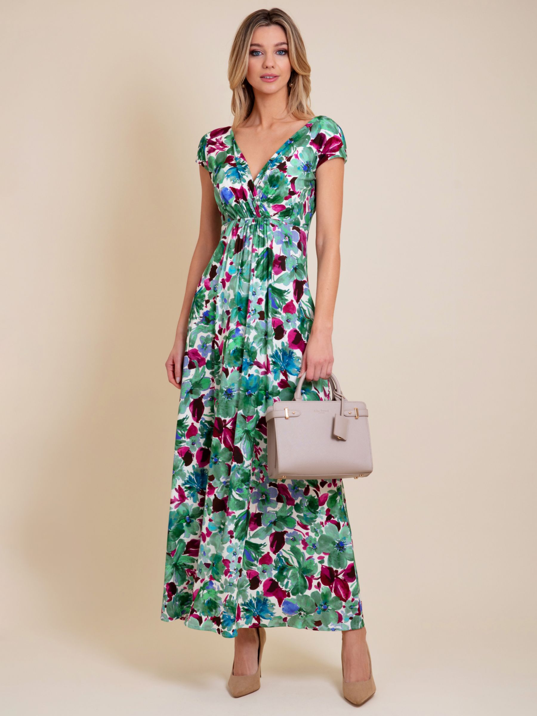 Alie Street Sophia Floral Maxi Dress, Multi, 18-20