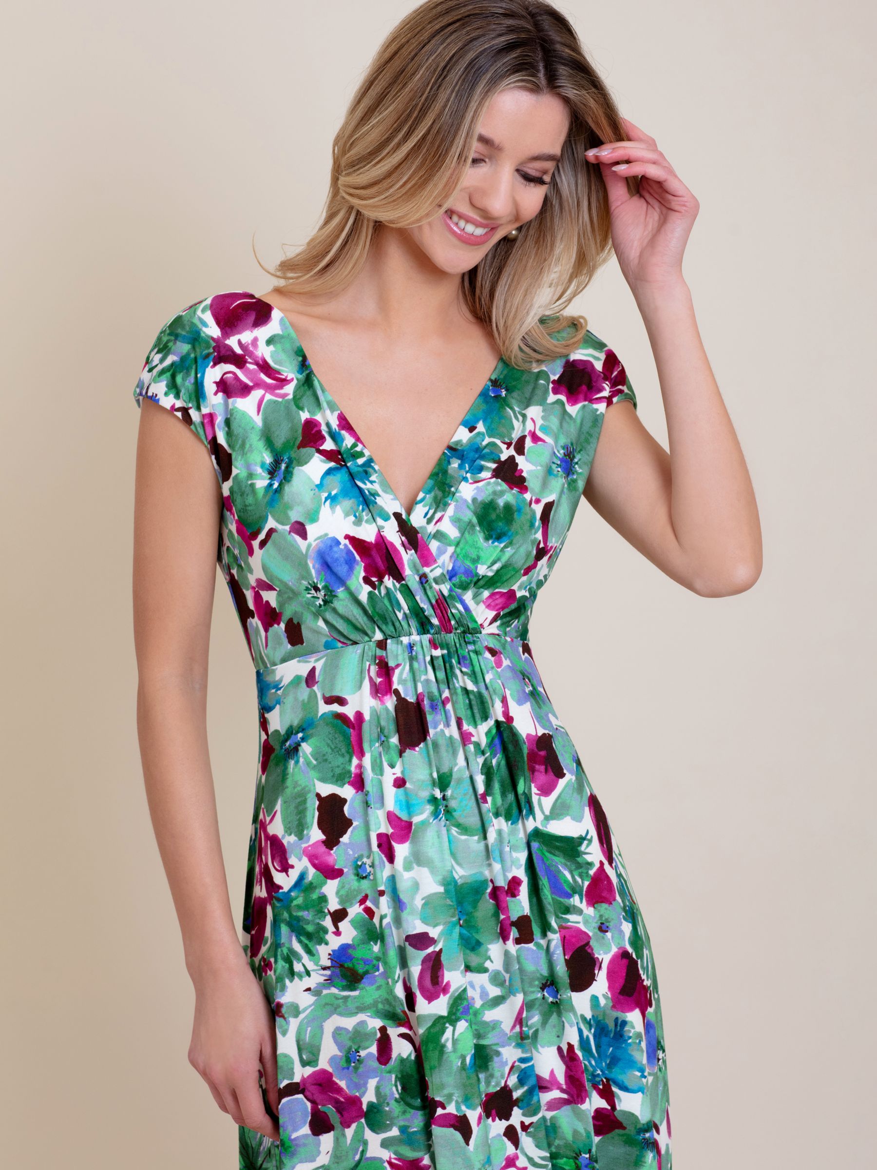 Alie Street Sophia Floral Maxi Dress, Multi, 18-20