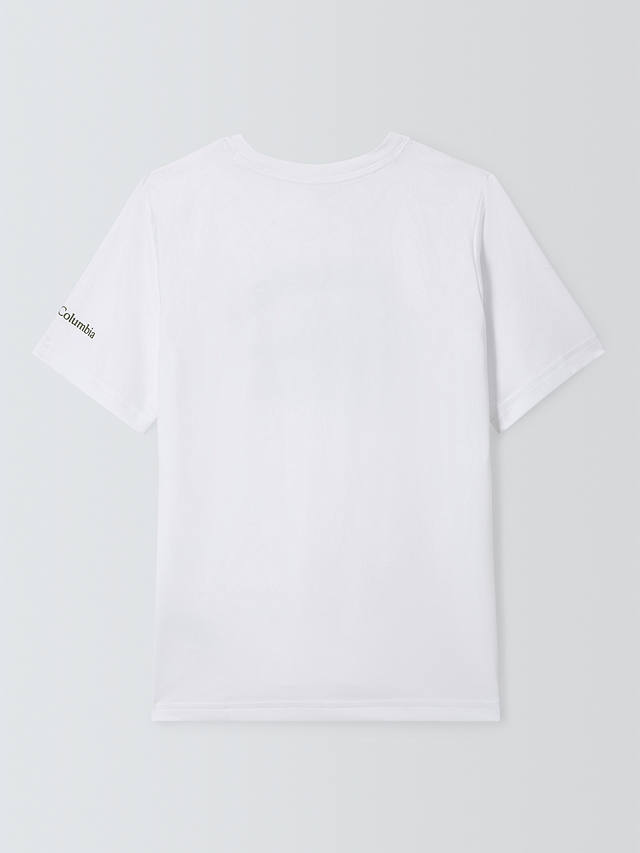 Columbia Kids' Mount Echo Omni-Wick™ Technical T-Shirt, White/Multi