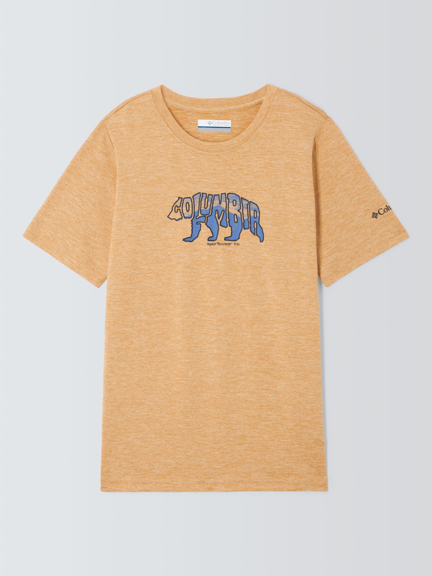 Columbia Kids' Mount Echo Bear Omni-Wick Technical T-Shirt, Orange, XL