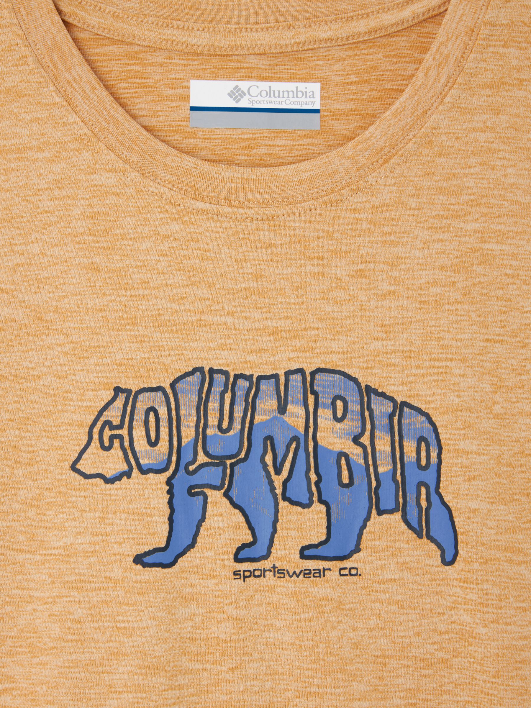 Columbia Kids' Mount Echo Bear Omni-Wick Technical T-Shirt, Orange, XL