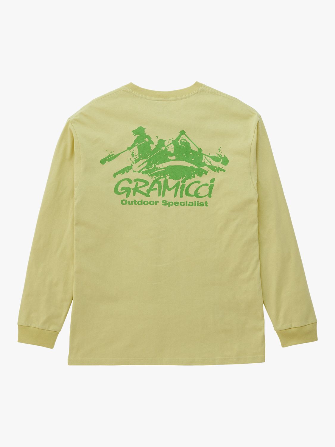 Gramicci Class 5 Logo Graphic Long Sleeve T-Shirt, Foggy Lemon, M