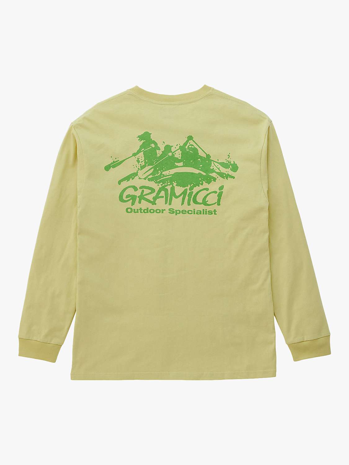 Buy Gramicci Class 5 Logo Graphic Long Sleeve T-Shirt, Foggy Lemon Online at johnlewis.com