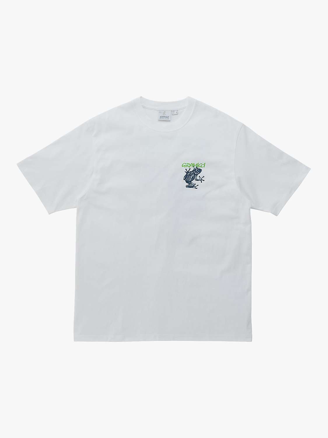 Buy Gramicci Sticky Frog Logo T-Shirt, White Online at johnlewis.com