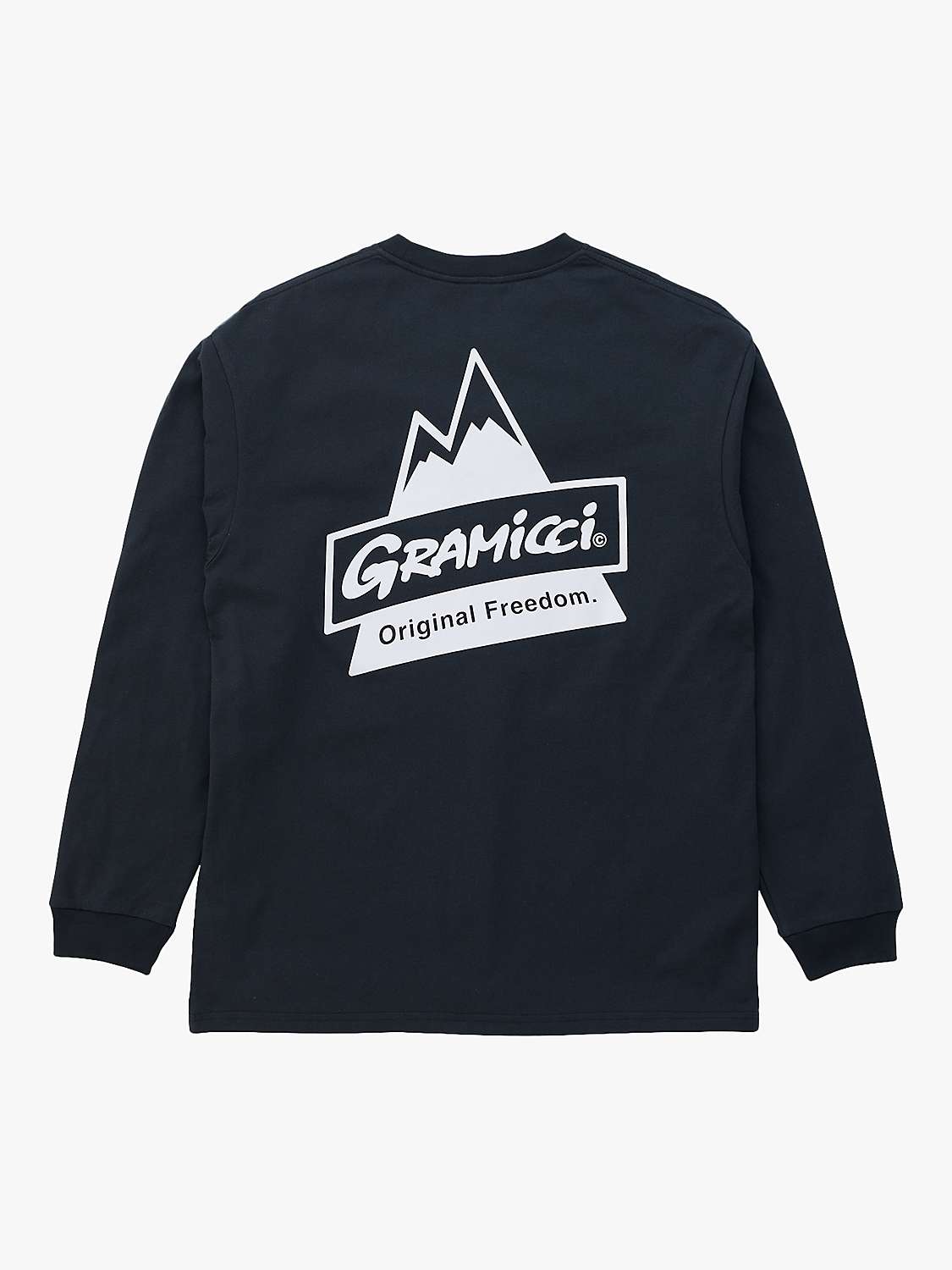 Buy Gramicci Peak Long Sleeve Jersey Top, Vintage Black Online at johnlewis.com