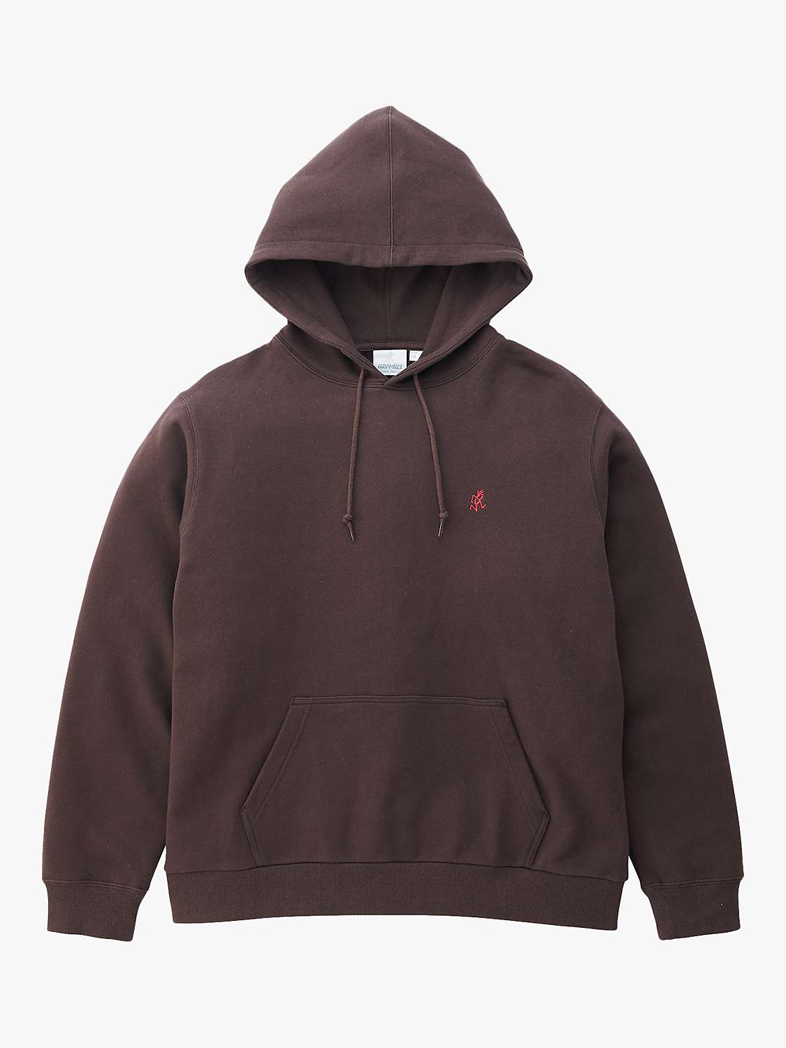 Buy Gramicci One Point Cotton Hoodie, Deep Brown Online at johnlewis.com