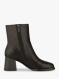 SHOE THE BEAR Lila Leather Zip Ankle Boots, Black