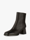 SHOE THE BEAR Lila Leather Zip Ankle Boots, Black