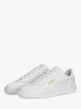 PUMA Club 5v5 Leather Lace Up Trainers, White
