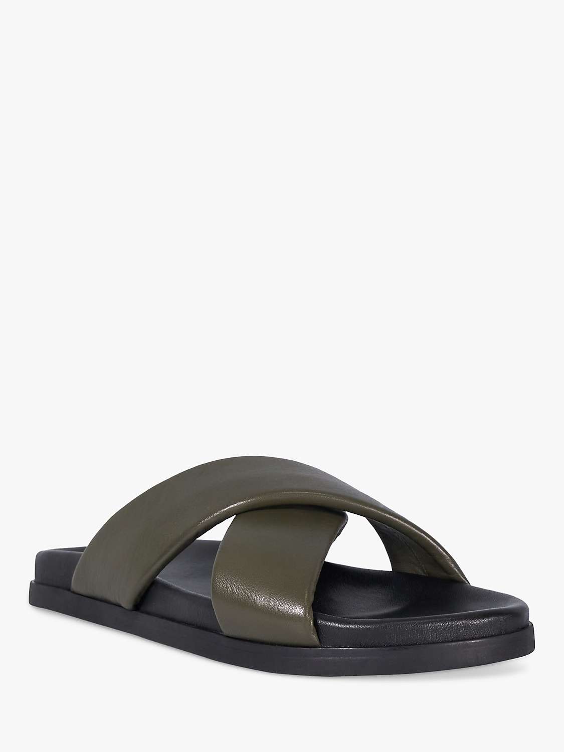 Buy Dune Isaacs Leather Cross Strap Sandals Online at johnlewis.com