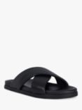 Dune Isaacs Leather Cross Strap Sandals