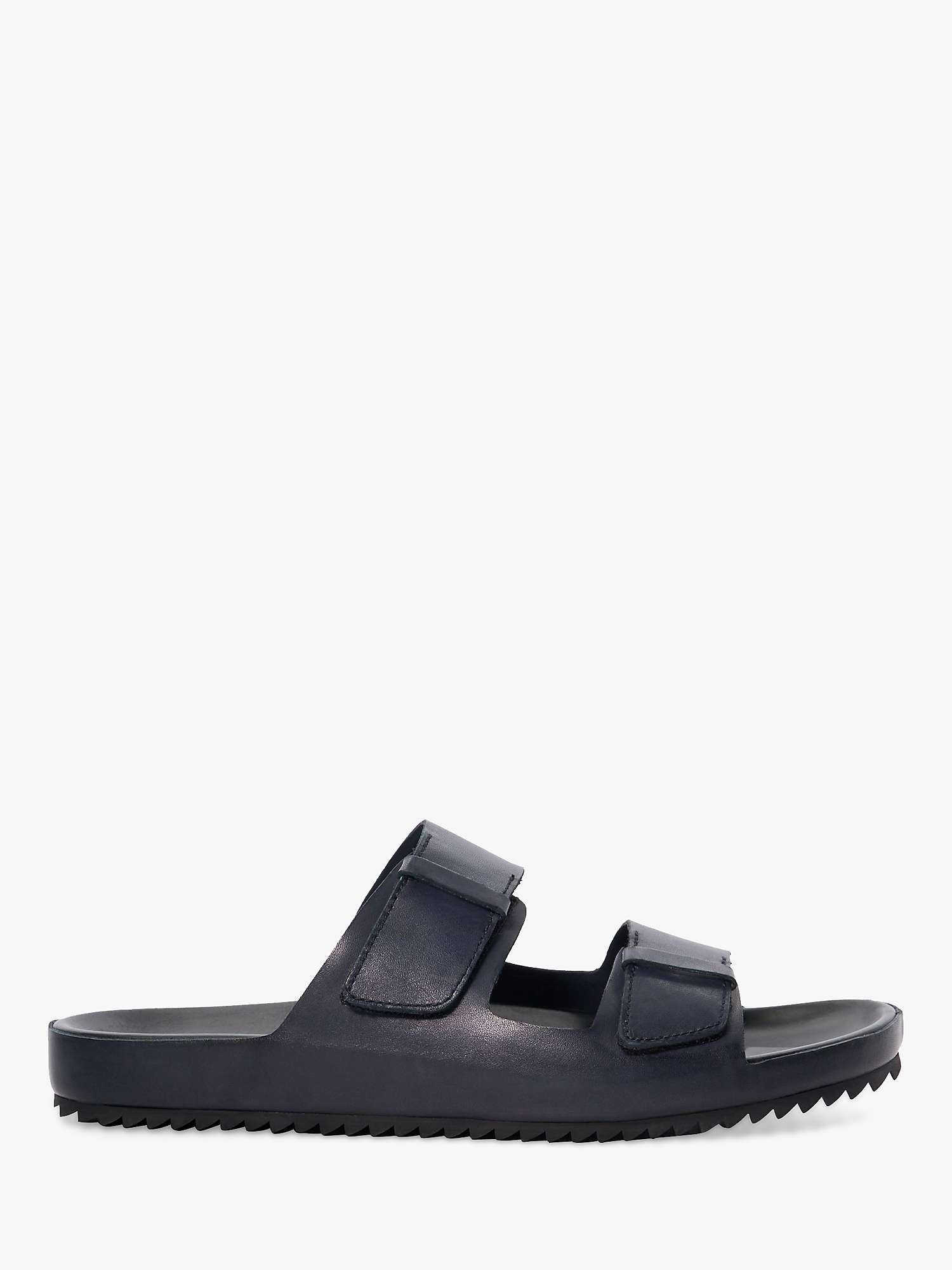 Buy Dune Intells Leather Double Strap Sandals, Navy Online at johnlewis.com