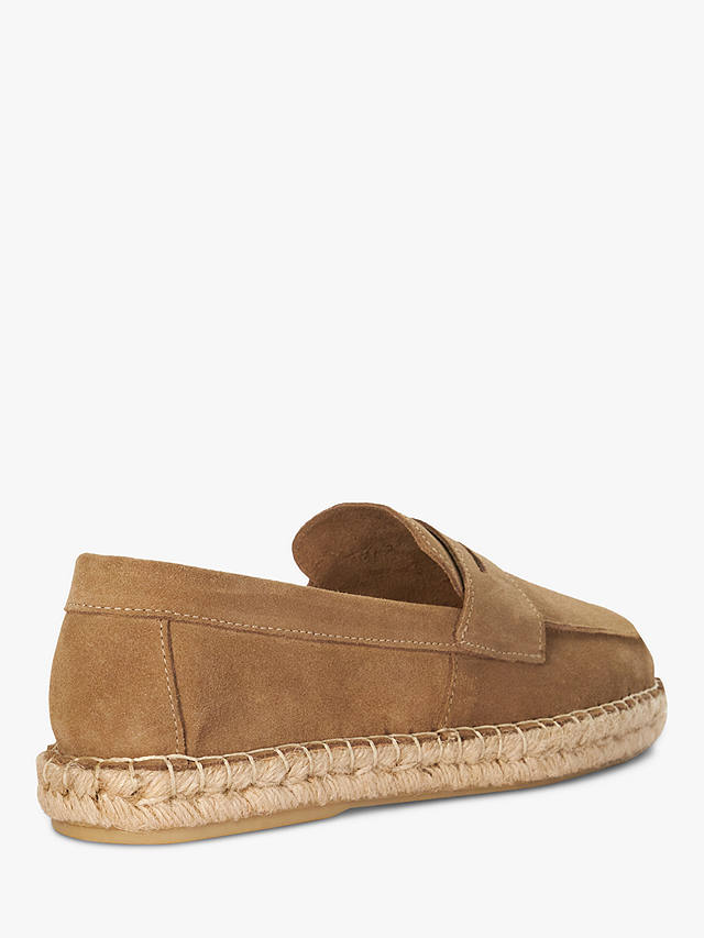 Dune Barrios Suede Loafers, Taupe