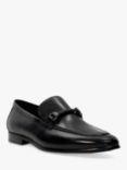 Dune Scilly Leather Loafers, Black