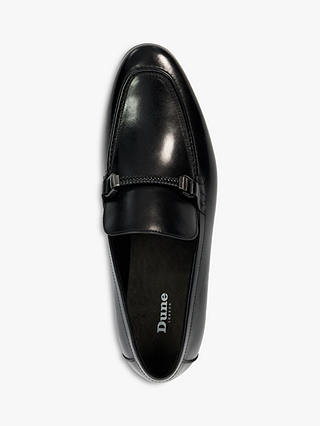 Dune Scilly Leather Loafers, Black