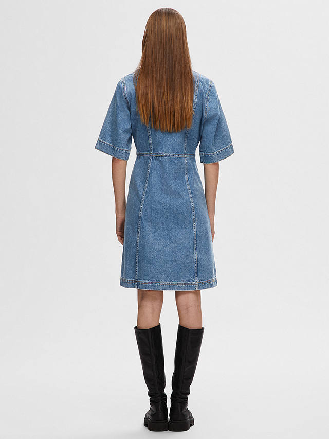 SELECTED FEMME Denim Shirt Dress, Blue