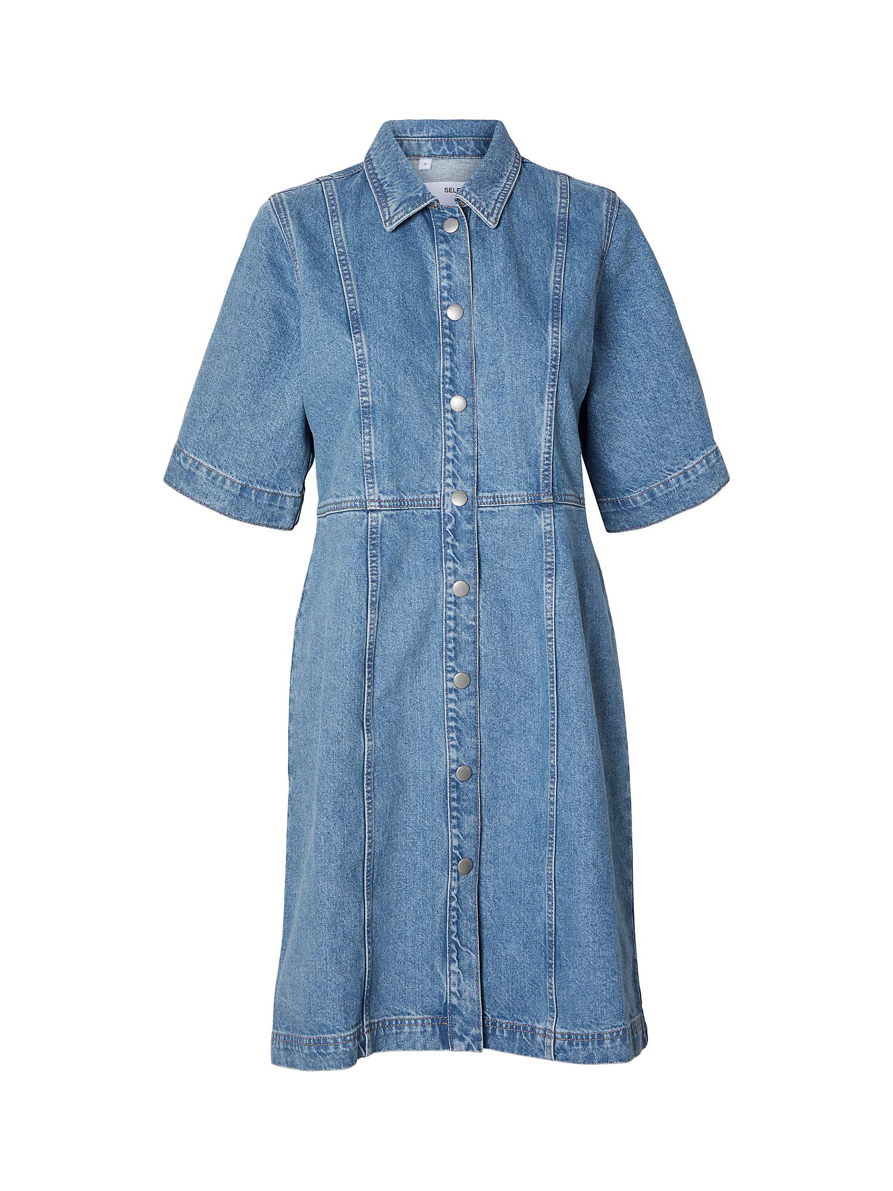 Buy SELECTED FEMME Denim Shirt Dress, Blue Online at johnlewis.com