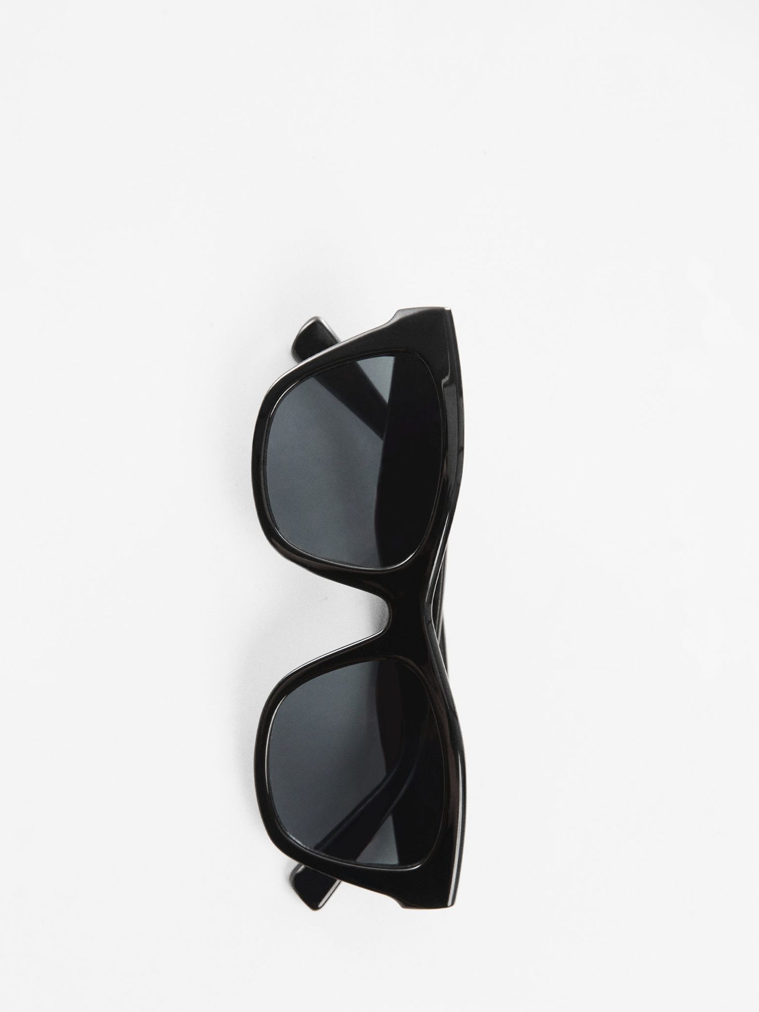 Mango Women's Mara Square Sunglasses, Black, One Size