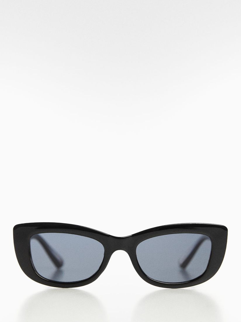 Buy Mango Women's Cathy Retro Style Sunglasses, Black Online at johnlewis.com
