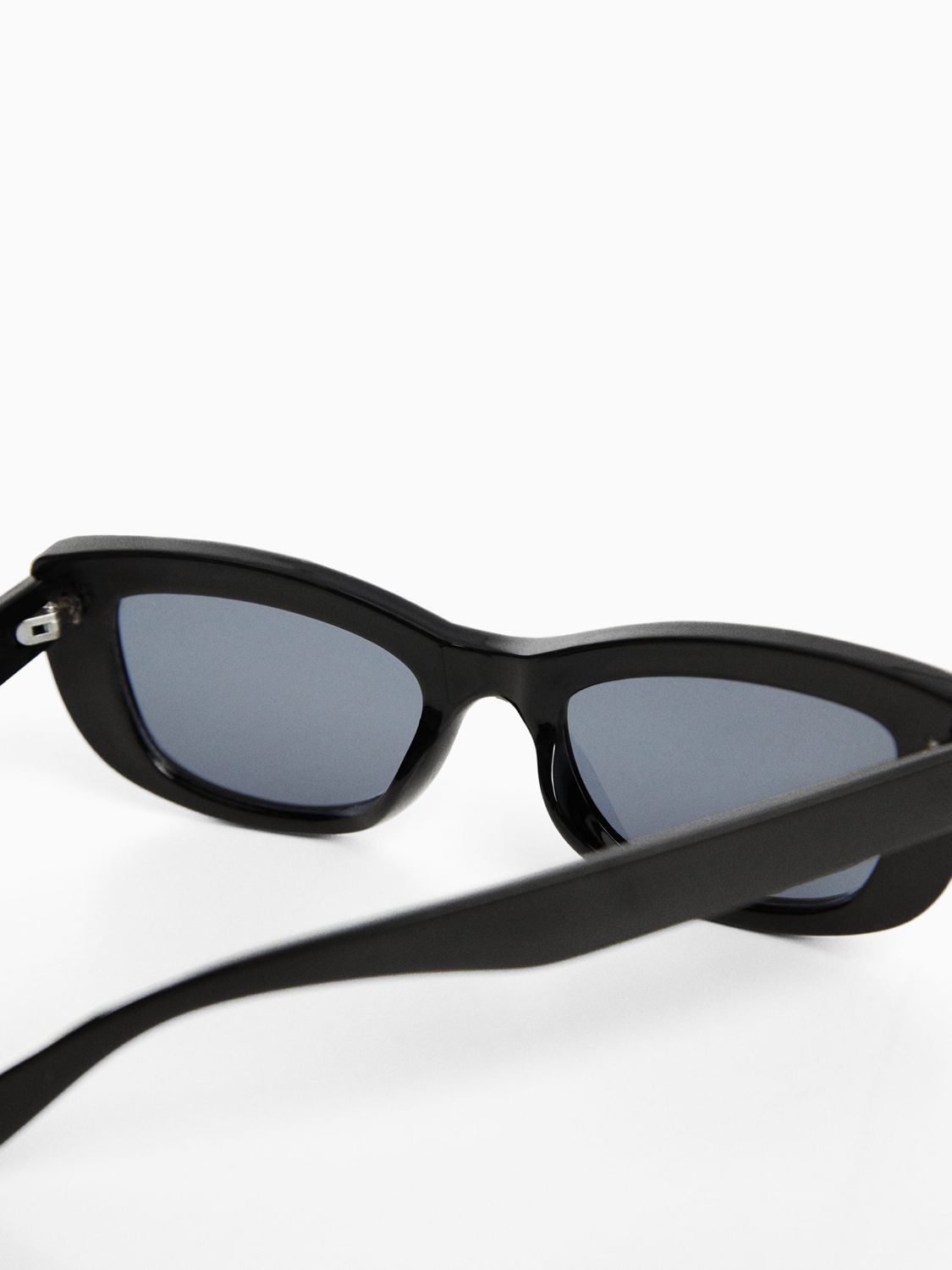 Buy Mango Women's Cathy Retro Style Sunglasses, Black Online at johnlewis.com
