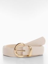 John Lewis Julia Leather Jeans Belt, Navy at John Lewis & Partners