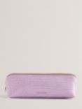 Ted Baker Charlas Croc Effect Pencil Case, Lilac