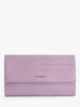 Ted Baker Abbiiss Croc Effect Travel Wallet, Lilac