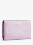 Ted Baker Abbiiss Croc Effect Travel Wallet, Lilac