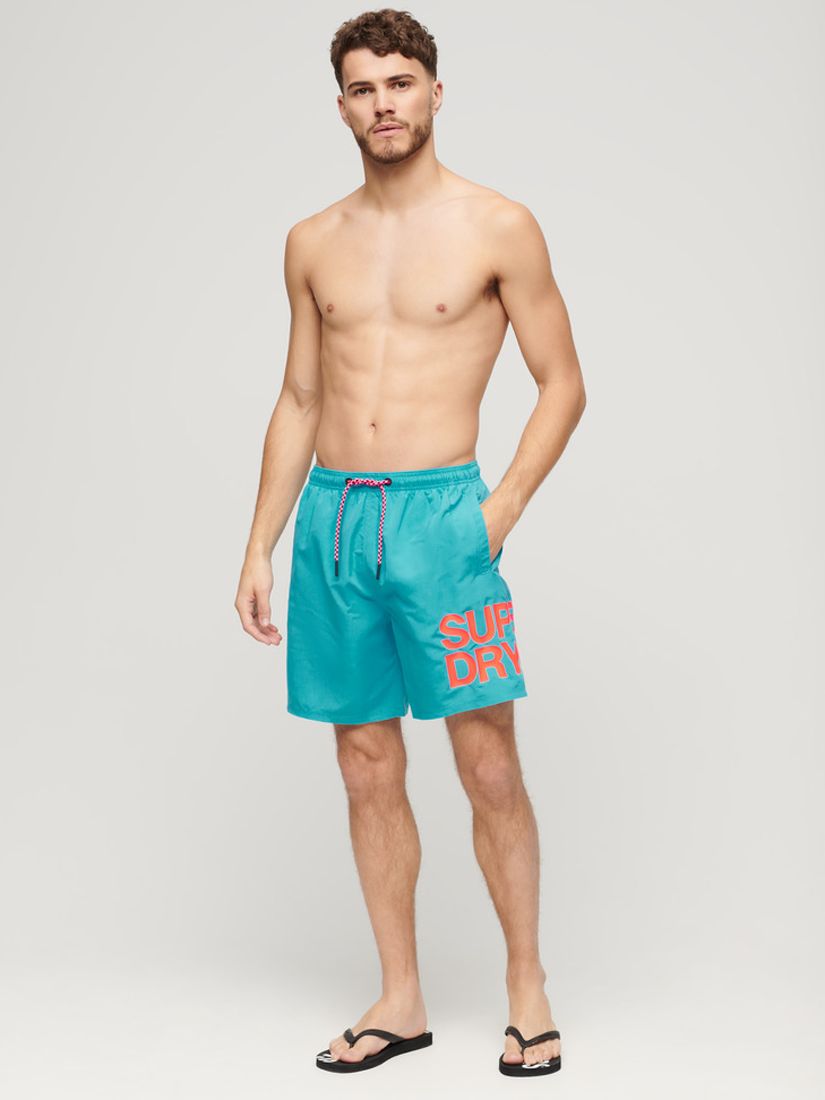 Buy Superdry Sportswear Logo 17" Recycled Swim Shorts Online at johnlewis.com