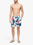 Superdry Hawaiian Floral Print Swim Shorts, Optic Paradise