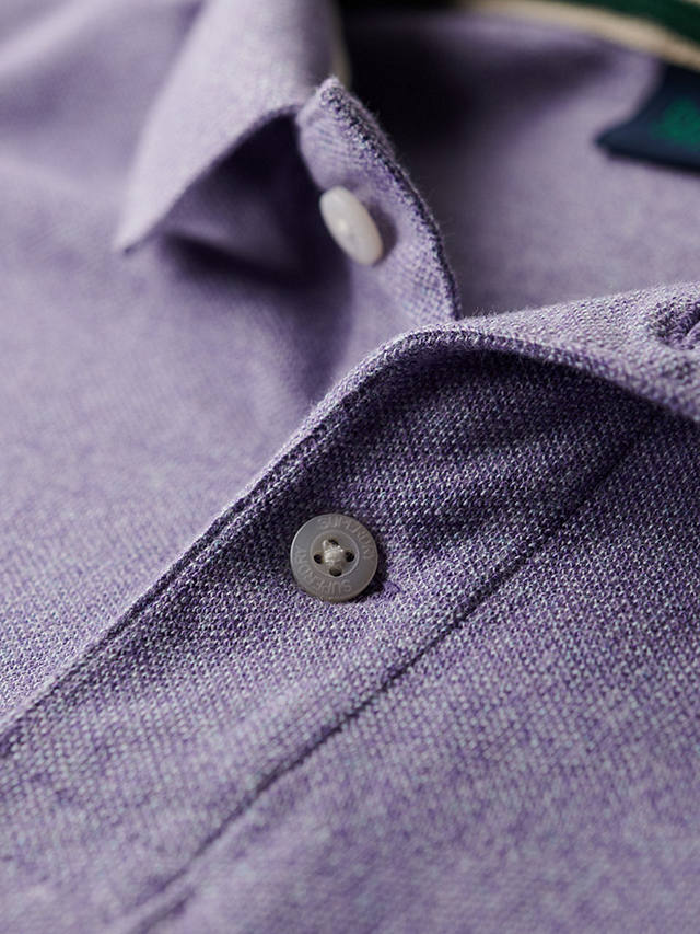 Superdry Classic Pique Polo Shirt, Lilac