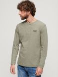 Superdry Organic Cotton Vintage Logo Embroidered Henley Top