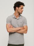 Superdry Destroyed Polo Shirt, Dove Grey