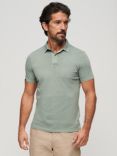 Superdry Jersey Polo Shirt, Sage