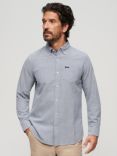 Superdry Button Down Collar Organic Cotton Shirt, Navy
