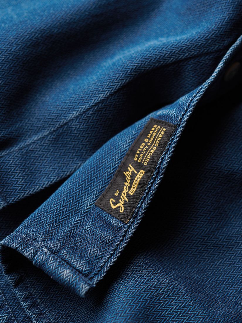 Buy Superdry Organic Cotton Long Sleeve Denim Shirt Online at johnlewis.com
