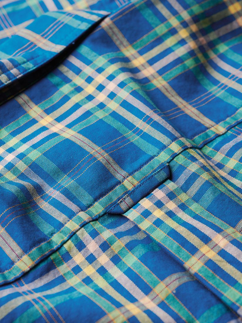 Superdry Lightweight Check Shirt, Blue/Multi at John Lewis & Partners