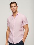 Superdry Studios Casual Linen Shirt, Pastel Lilac