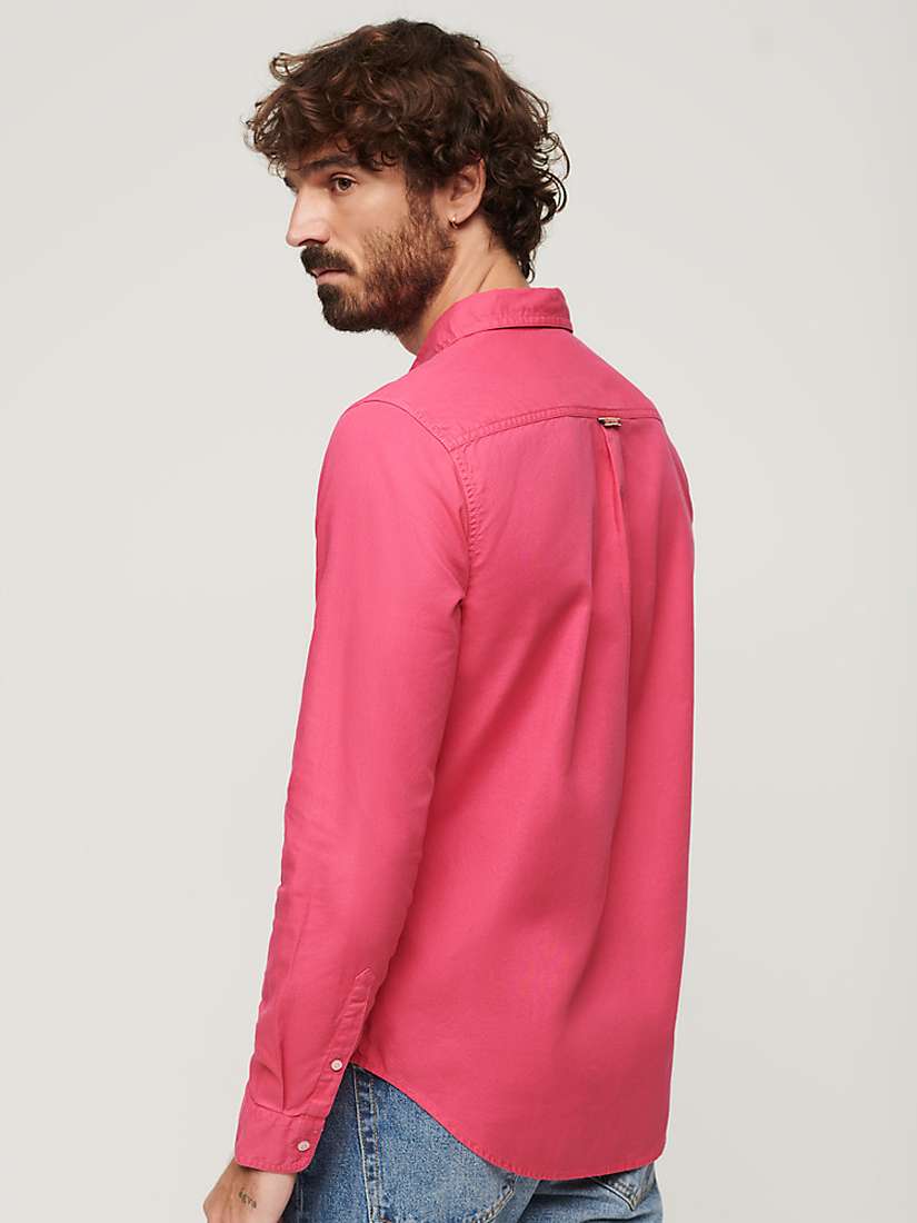 Buy Superdry Overdyed Organic Cotton Long Sleeve Shirt Online at johnlewis.com