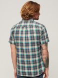 Superdry Lightweight Check Shirt, Grey/Multi