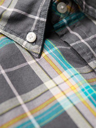 Superdry Lightweight Check Shirt, Grey/Multi