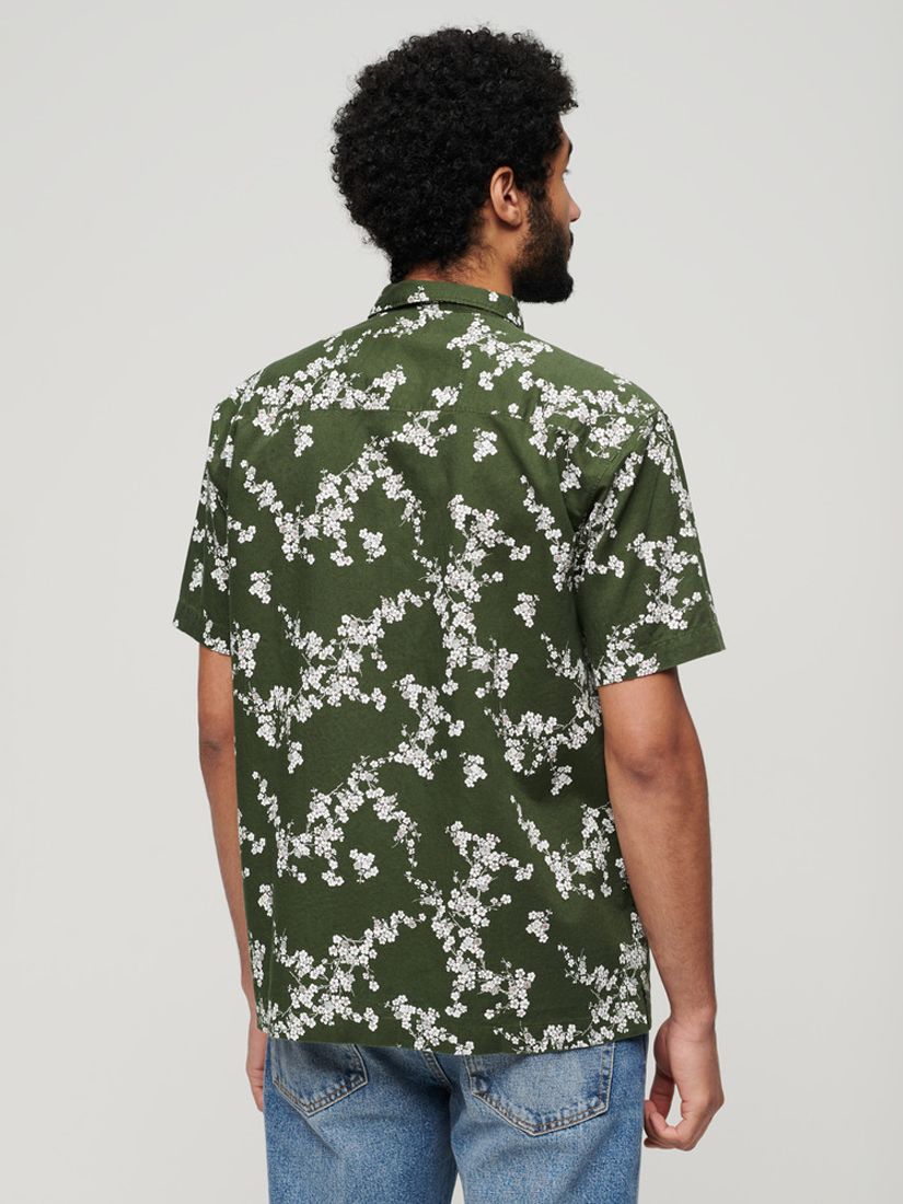 Buy Superdry Linen Blend Short Sleeve Beach Shirt Online at johnlewis.com