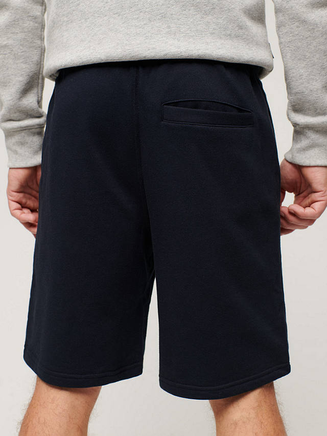Superdry Essential Logo Jersey Knee Length Shorts, Eclipse Navy