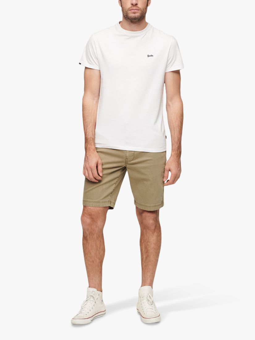 Superdry Officer Chino Shorts, Sage, 28R