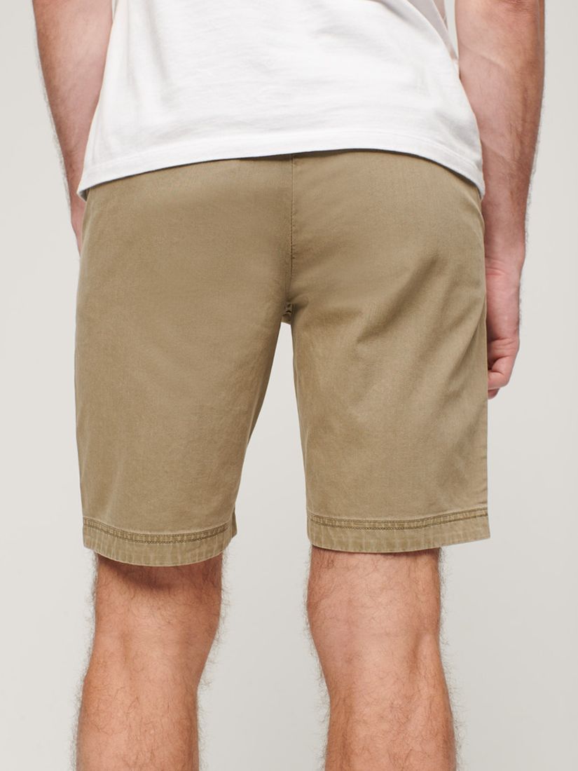 Superdry Officer Chino Shorts, Sage, 28R