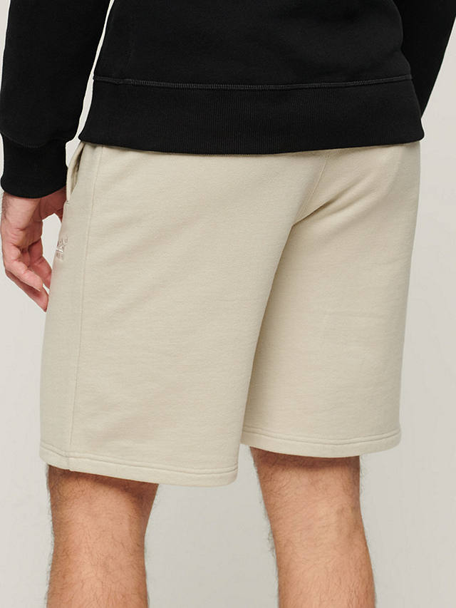 Superdry Essential Logo Jersey Shorts, Light Stone Beige